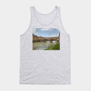 Shops Spanning The Arno River Tank Top